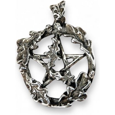 Drakkaria DUBOVÝ PENTAGRAM stříbrný přívěsek P36061 – Zboží Mobilmania