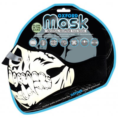Oxford Glow Skull fluorescenční potisk – Zboží Mobilmania