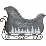 Zinkové antik kovové zdobené sáně Dreaming Christmas - 68*33*50 cm - Chic Antique – Hledejceny.cz