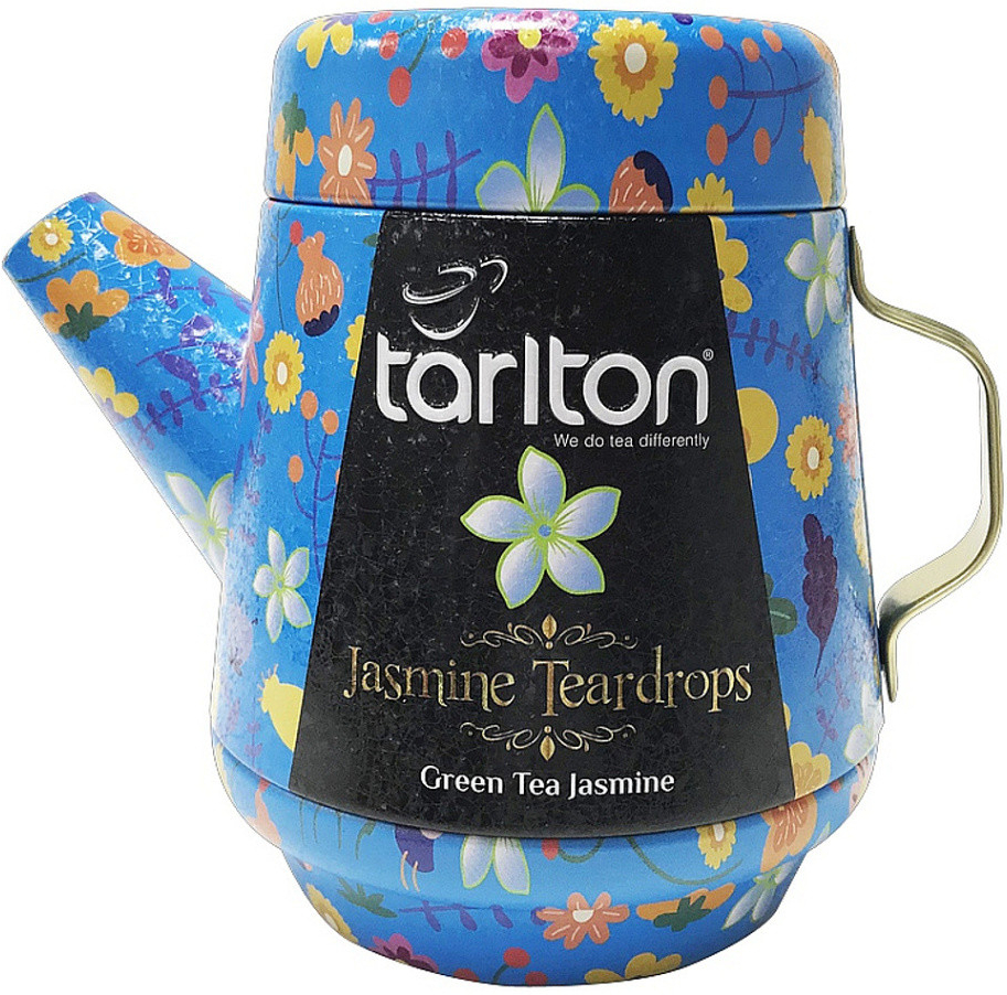 Tarlton Tea Pot Jasmine Teardrops Green Tea plech 100 g