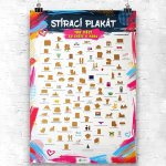 4Leaders Stírací plakát 100 věcí co zažít v páru 40,5×59 cm – Zboží Mobilmania