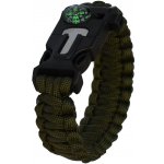 GT-550 Paracord náramek 5v1 zelená – Zboží Mobilmania