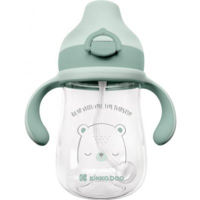 KikkaBoo hrnek se silikonovým pítkem 300ml Bear with me Mint – Zboží Mobilmania