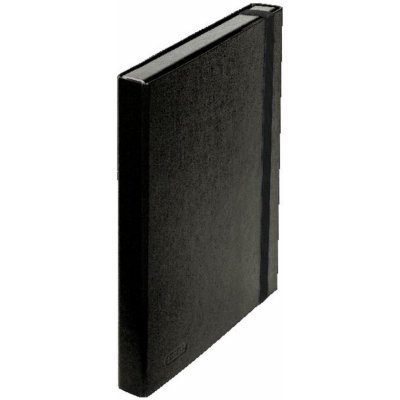 Emba Box na spisy - A4, s gumičkou, černý
