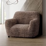 GA.I.CO bielastický potah na křeslo Vittoria hnědý 60 - 110 cm – Sleviste.cz