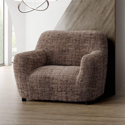 GA.I.CO bielastický potah na křeslo Vittoria hnědý 60 - 110 cm – Sleviste.cz