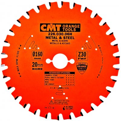 CMT Industrial Pilový kotouč na železo D160x2,0 d20 Z30 HM – Sleviste.cz