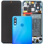 LCD Displej + Dotykové sklo + Rám + Baterie Huawei P30 Lite – Zboží Mobilmania