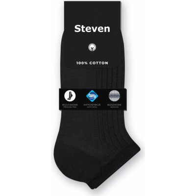 Pánské ponožky 100 % bavlna 042 černá – Zboží Mobilmania