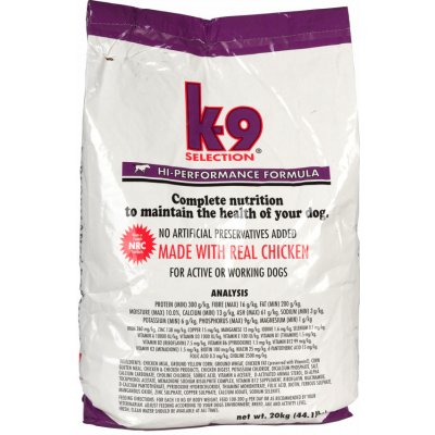 K-9 Selection Hi-Performance Formula 12 kg – Hledejceny.cz