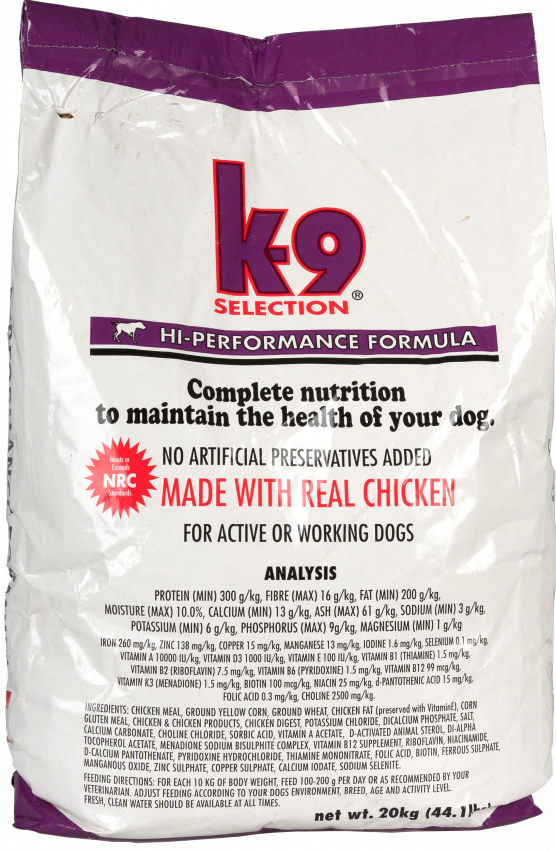 K-9 Selection Hi-Performance Formula 12 kg