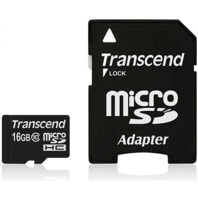 Transcend microSDHC 16 GB Class 10 TS16GUSDHC10 – Zbozi.Blesk.cz