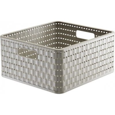 Úložný box COUNTRY čtvercový 14L - cappuccino ROTHO – Zboží Dáma
