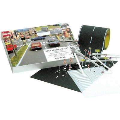 Busch H0 set silnice vč. dopravních značek 7096 – Zboží Dáma