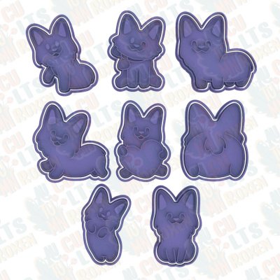 Sada vykrajovátek - pejsek - Welsh corgi Velikost: 14-16 cm – Hledejceny.cz