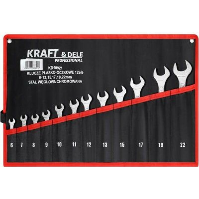 Kraft & Dele Sada plochých klíčů s okem 12 ks 6–22 mm KD10921 – Zboží Mobilmania
