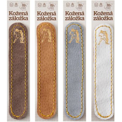 Vodnář - kožená záložka do knihy Barva kůže: Hnědá semiš (D32), – Hledejceny.cz