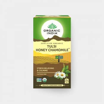 Organic India Čaj Tulsi Honey Chamomile porcovaný 18 ks 30.6 g