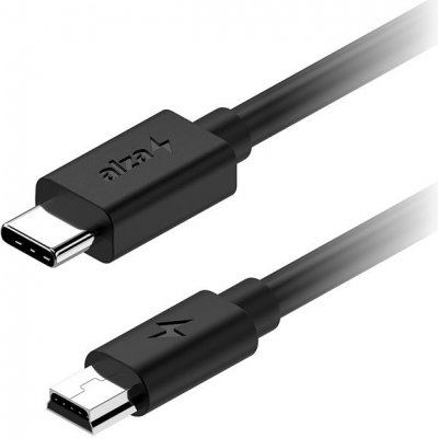 AlzaPower APW-CBTCMI01 Core USB-C to Mini USB 2.0 2A, 0.5m, černý