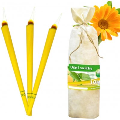 HOXI Ušní svíčky v plátěném pytlíku 10 ks měsíček – Zboží Dáma