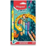 Maped Pastelky Jumbo Jungle Fever trojhranné 863700 12 ks – Zboží Živě