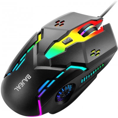 BAJEAL D2 Wired Gaming Mouse černá