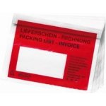 Obálka expediční DL 110 x 220 mm, červená, 100 ks – Zboží Živě