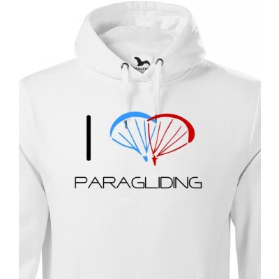 Bezvatriko.cz I love paragliding bílá Canvas – Zboží Dáma