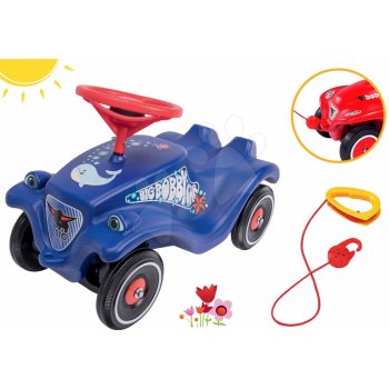 BIG set auto Ocean Bobby Car Classic modré a tažné lano s hákem jako dárek 56109-4