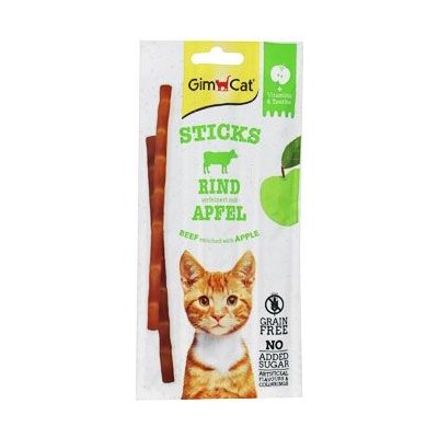 Gimcat Superfood Duo-sticks hovězí a jablko 3ks
