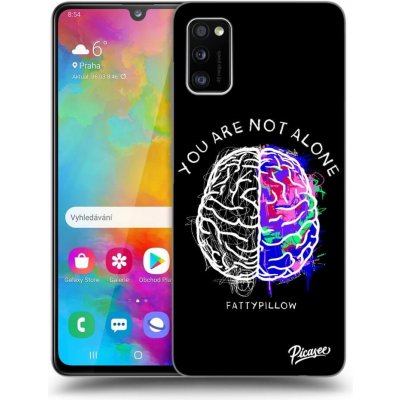 Pouzdro Picasee silikonové Samsung Galaxy A41 A415F - Brain - White černé – Zbozi.Blesk.cz