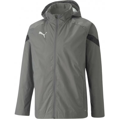 Puma TEAMFINAL ALL WEATHER JACKET Tmavě šedá,Černá,Stříbrná M – Zboží Mobilmania