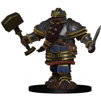 WizKids D&D Dwarf Male Fighter Painted Dungeons & Dragons Icons of the Realms Premium Miniatures