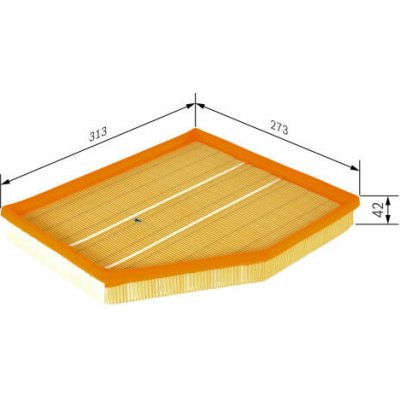 Vzduchový filtr BOSCH 1 457 433 101 – Hledejceny.cz