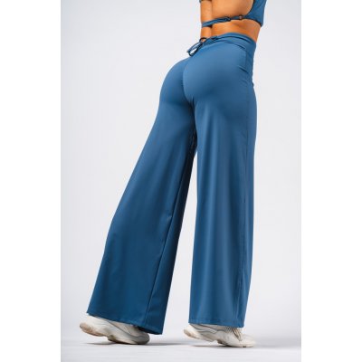 Nebbia Deni x Flared kalhoty s vysokým pasem 312 BLUE – Zboží Dáma