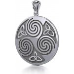Fantasy Šperky Keltský stříbrný přívěsek Triskelion P3425 – Zboží Dáma