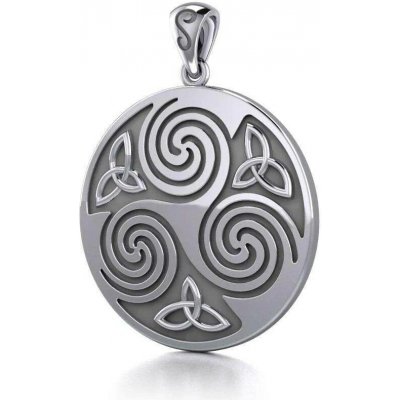 Fantasy Šperky Keltský stříbrný přívěsek Triskelion P3425 – Zboží Dáma