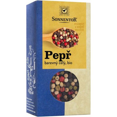 Sonnentor Pepř barevný černý bílý růžový zelený celý bio 50 g – Zbozi.Blesk.cz