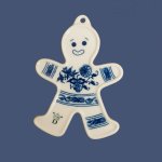 Český porcelán Cibulák Vánoční ozdoba perníček 8,5 x 6 cm – Sleviste.cz