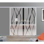 Amod Sfinga skleněné posuvné dveře dvoukřídlé 2 x 90 x2 17,5 cm – Sleviste.cz