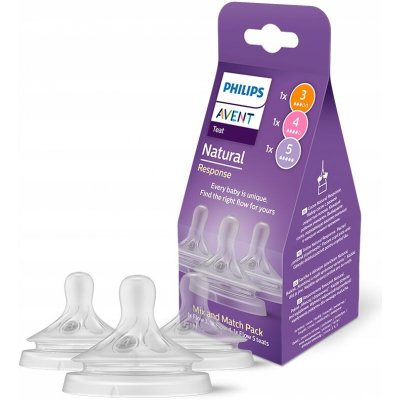 Philips Avent Sada saviček Natural Response SCY960/03 transparentní 3 ks – Hledejceny.cz