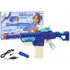 LEAN Toys M416 dobíjecí vodní puška 500ml modrá