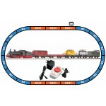 Teddies Sada lokomotiva a vagónky 5ks kov/plast 8cm na zpětné natažení 4 druhy na kartě – Zboží Dáma