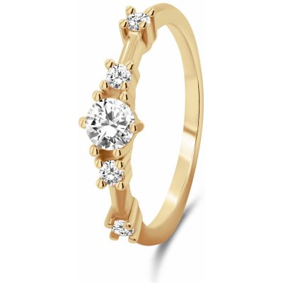 Brilio Silver pozlacený se zirkony RI040Y – Zboží Dáma