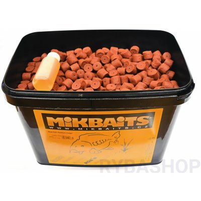 Mikbaits Red fish halibut pelety 10kg 14mm + 100ml Lososový olej – Hledejceny.cz