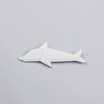 StehlikDesign brož Delfín bílá 0145 – Zboží Mobilmania