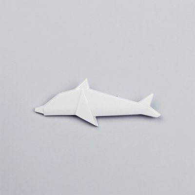 StehlikDesign brož Delfín bílá 0145 – Zboží Mobilmania