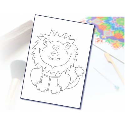 Radost v písku Šablona na pískování lev A5 148 x 210 mm – Zboží Dáma