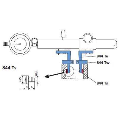 Měřicí dotek pro měřicí rameno multimar 844 te sférický, mahr, 4500045