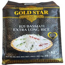 Gold Star dlouhá rýže 1121 Basmati 5 kg